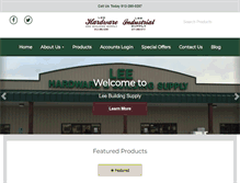 Tablet Screenshot of leehardwareandbuilding.com